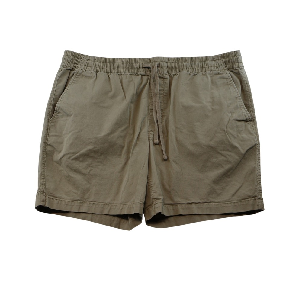 Sonoma Mens XL Shorts Tan Khaki Elastic Drawstring Waist Cotton MS41X157RS